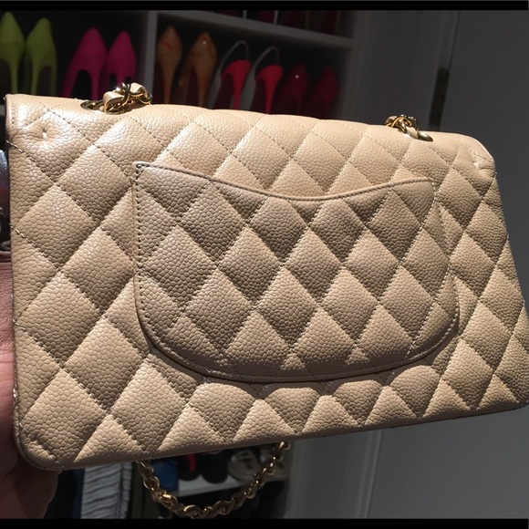 🛑SOLD🛑 caviar Chanel 2.55 Double Flap, gold CC - Picture 6 of 8
